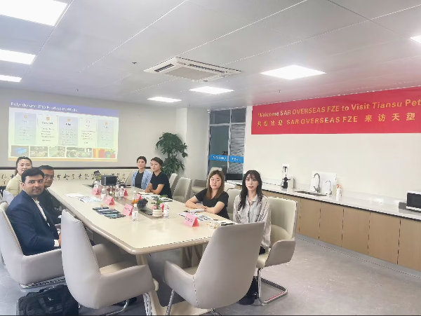 深化国际经贸对接 共拓全球塑料化工市场｜青岛天塑石化喜迎SAR Overseas FZE代表团来访洽谈，达成初步合作意向